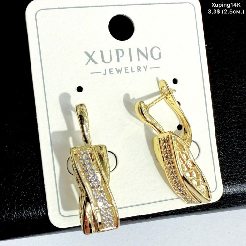 Сережки Xuping14К 10914 (2.5см)